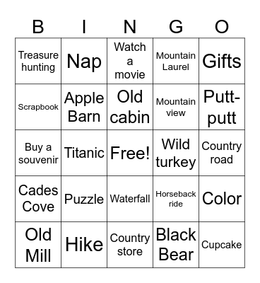 Birthday Bingo Card