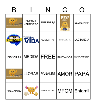 ENFAMIL BINGO TIME Bingo Card
