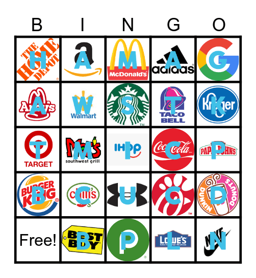 Logos Bingo Card
