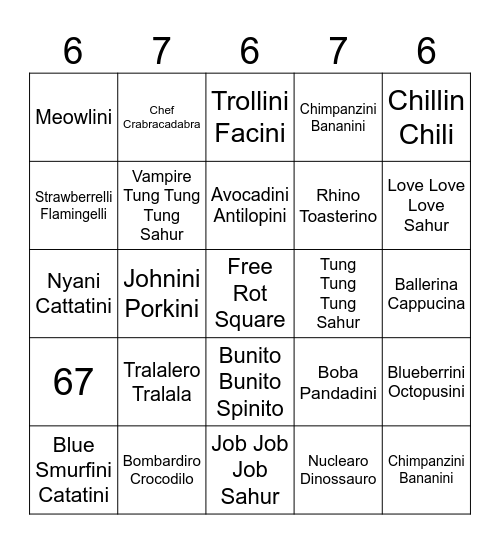 Bingo Card