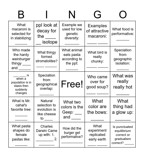 get 5 in a row horiz/vert/diagonal 2 win Bingo Card