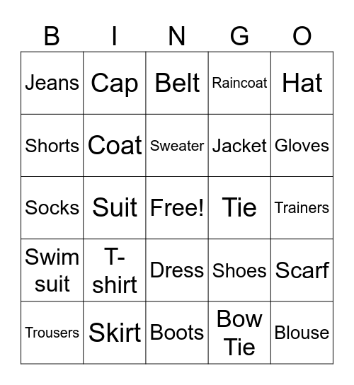 Bingo Card