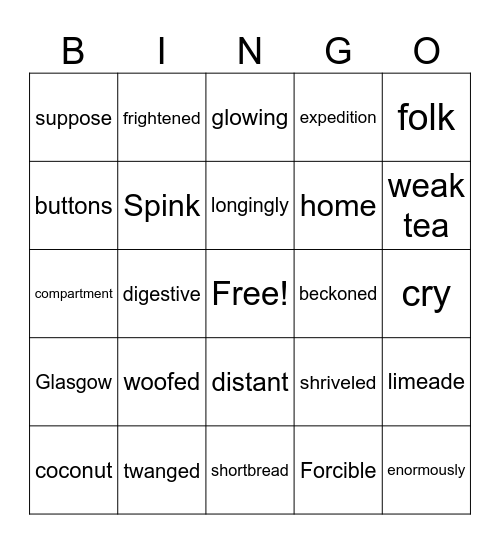 Coraline 40-50 Bingo Card