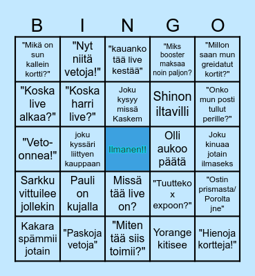 TCG-live: Rip&Ship Bingo Card