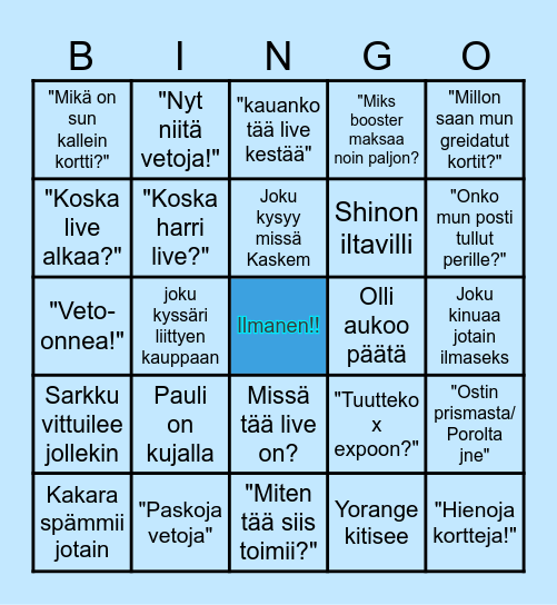 TCG-live: Rip&Ship Bingo Card
