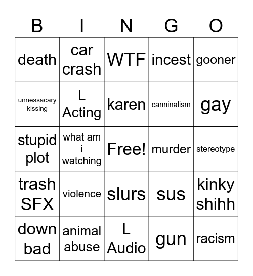 Tommorow's Teachings Bingo Card