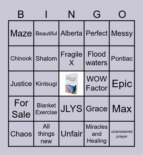 our beautiful mess - audiobook Bingo Card
