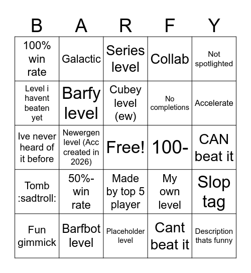 Roulette Bingo Card