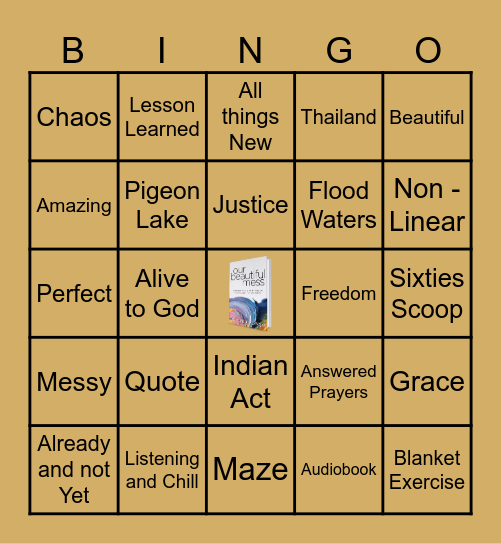 our beautiful mess - audiobook Bingo Card