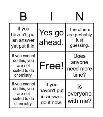 Ramesh bingo Card