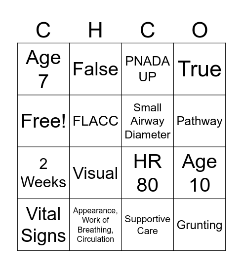 Race Through the Ages Bingo Card