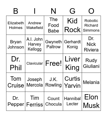 National Science Board Bingo Card
