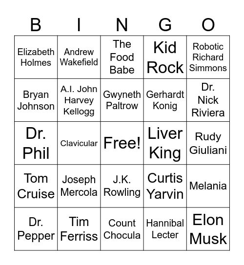 National Science Board Bingo Card