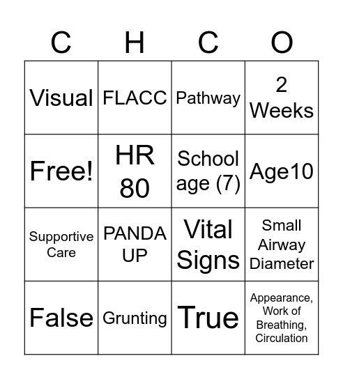 Race Through the Ages Bingo Card