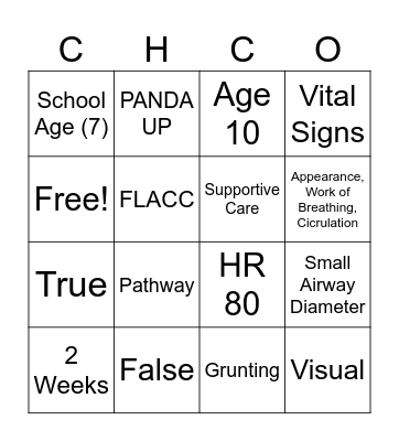 Race Through the Ages Bingo Card
