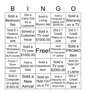 Augustina Bingo Card