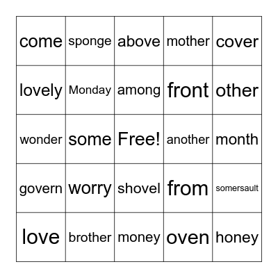 Scribal O  -  BINGO Card