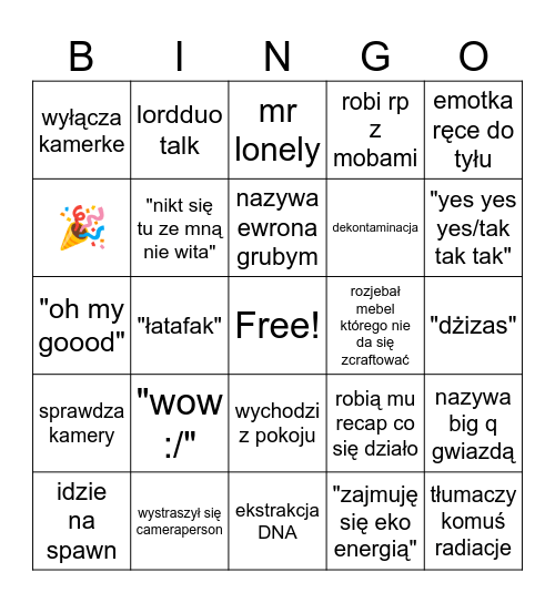 qsmp young multi bingo Card