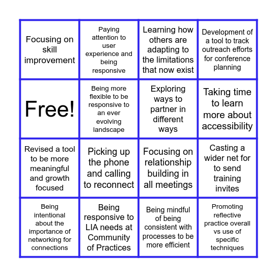 Flex Bingo Card