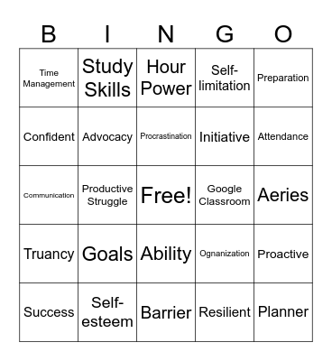 Reset & Rebuild Bingo Card