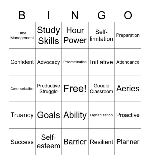Reset & Rebuild Bingo Card