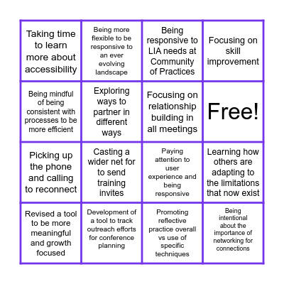 Flex Bingo Card