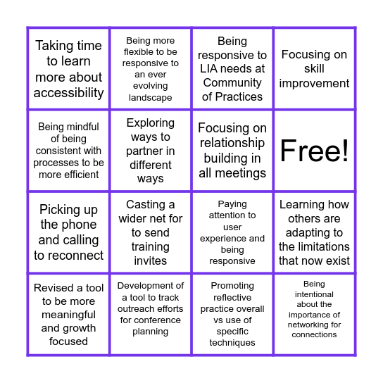 Flex Bingo Card