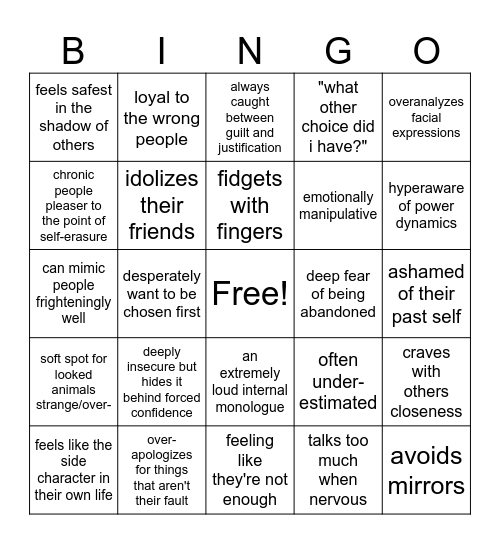 peter bingo Card