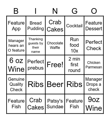 Money Monday Bingo Card