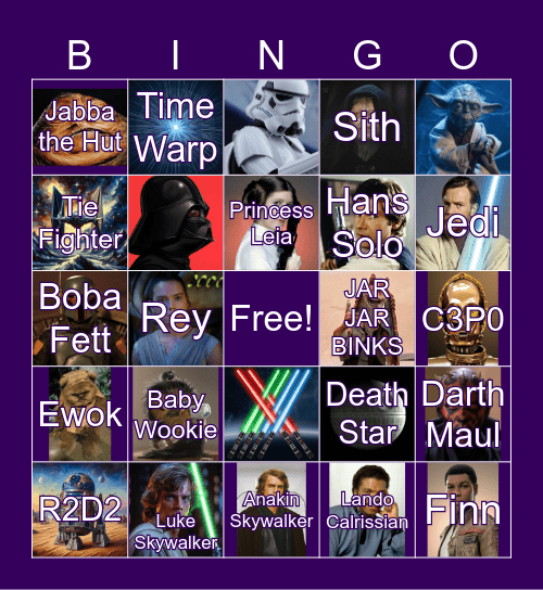 May The 4th Be With You Bingo Card