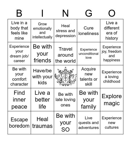 I Shift To… Bingo Card