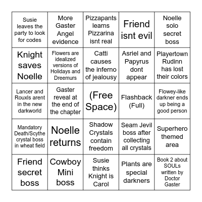 Chapter 5 Bingo Card