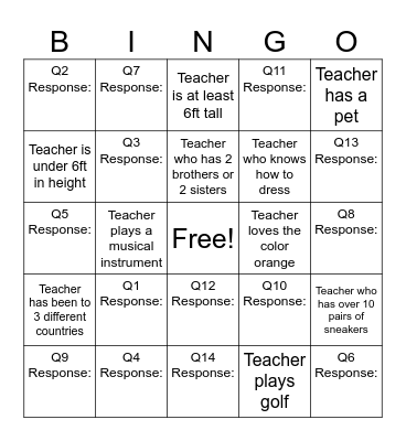 Achievement Week 4/27 - 5/1 Bingo Card