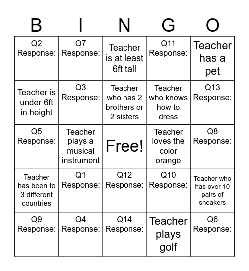 Achievement Week 4/27 - 5/1 Bingo Card