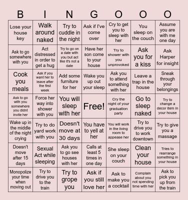 Month of May Ruthlessness Bingo Card