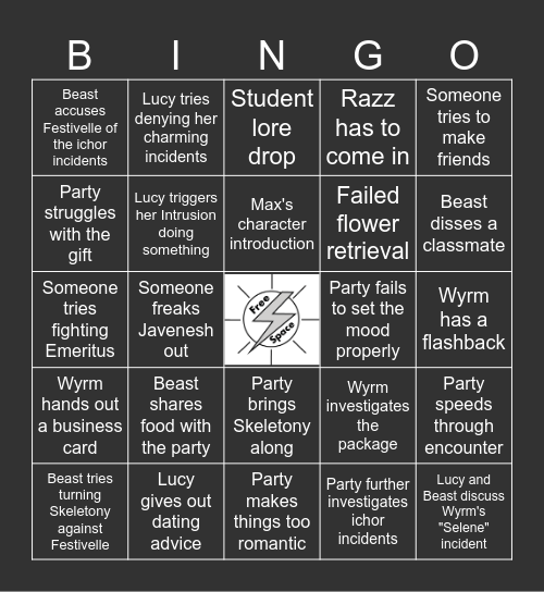 Strixhaven: A Curriculum of Chaos Ep.6: New Perspectives Bingo Card