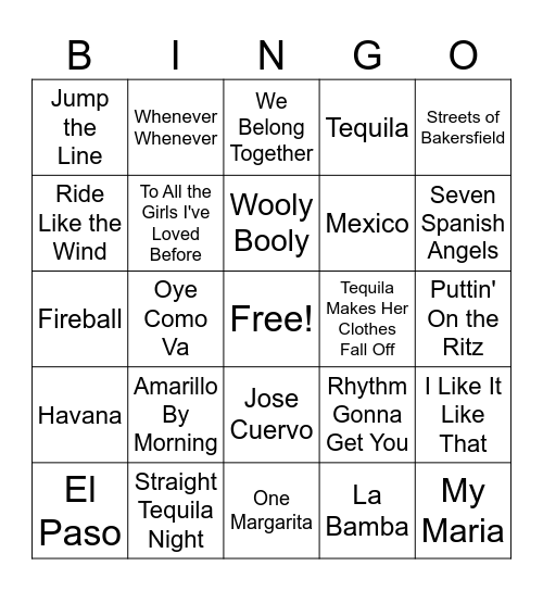Cinqo De Mayo Party! Bingo Card