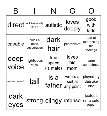 JALOSLOP Bingo Card