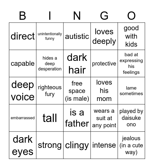 JALOSLOP Bingo Card