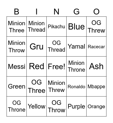 BINGO! Bingo Card