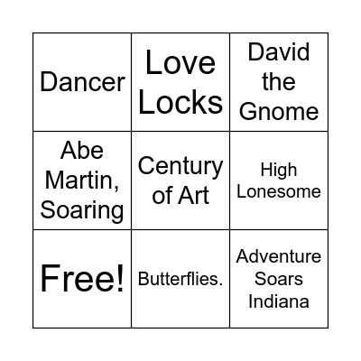 Nashville 3 in a Row Bingo Card