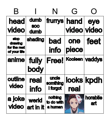 art Bingo Card