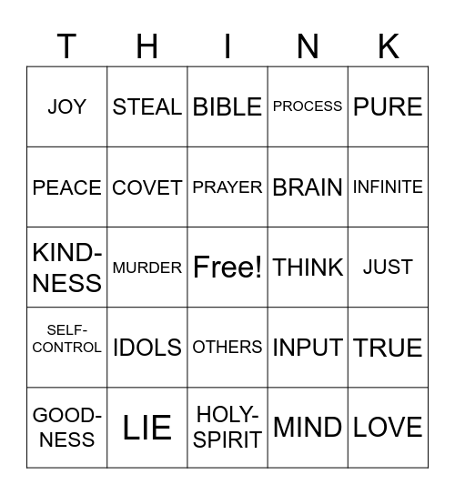 VICTORY Bingo Card