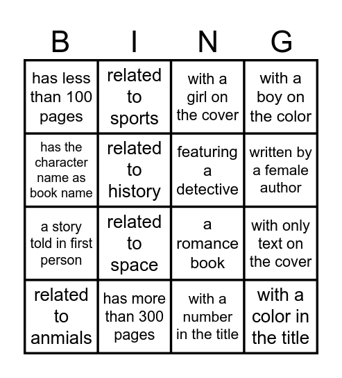 English Week Book Fair Bingo by Ethan (1F) Bingo Card