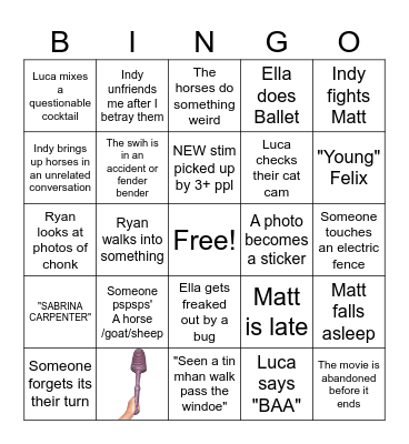 Birthday bingo Card