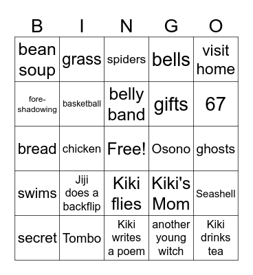 Chapter 11 Bingo Card