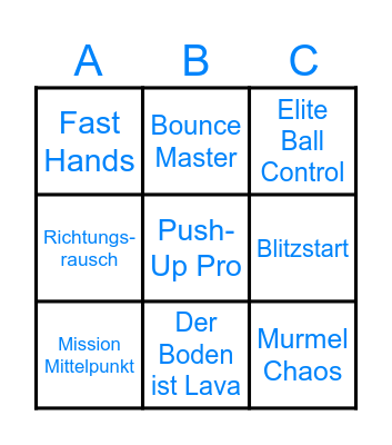 KSG Familienzeit Bingo Card