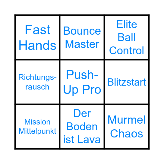 KSG Familienzeit Bingo Card