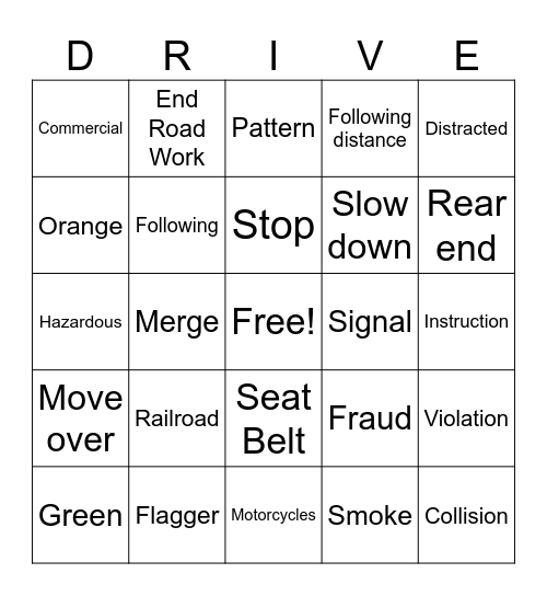 DL Bingo 1 Bingo Card