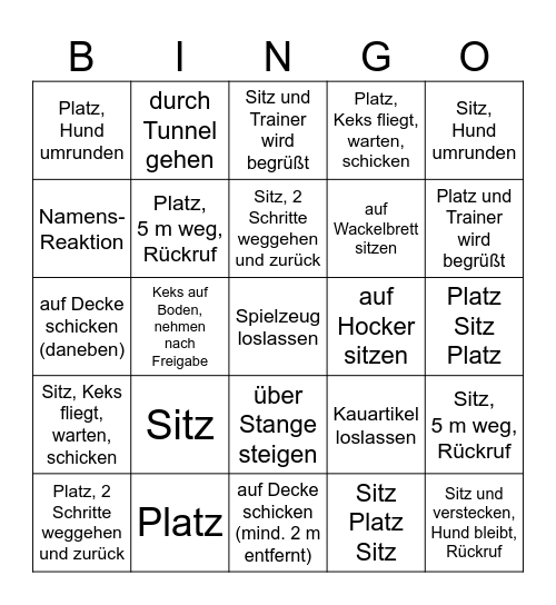 MARTIN RÜTTER Hundeschule Bingo Card